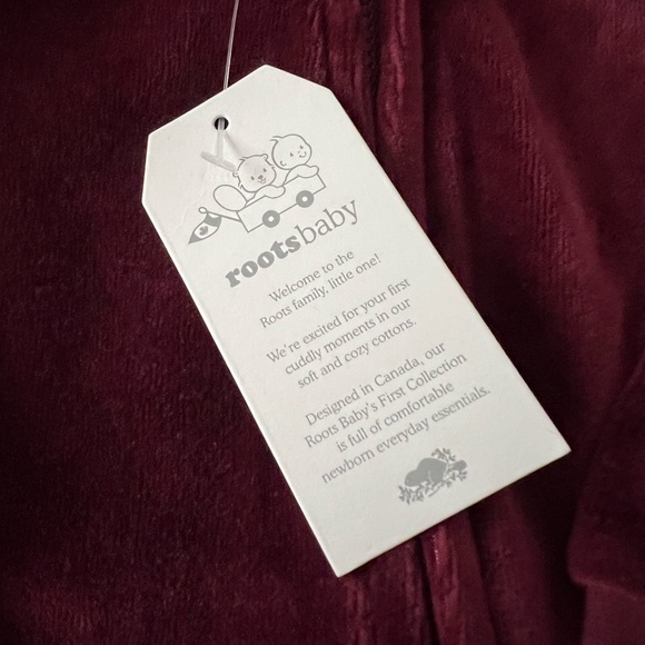 NWT Roots Baby Mulberry Velvet Romper (12-18M) - Picture 3 of 4
